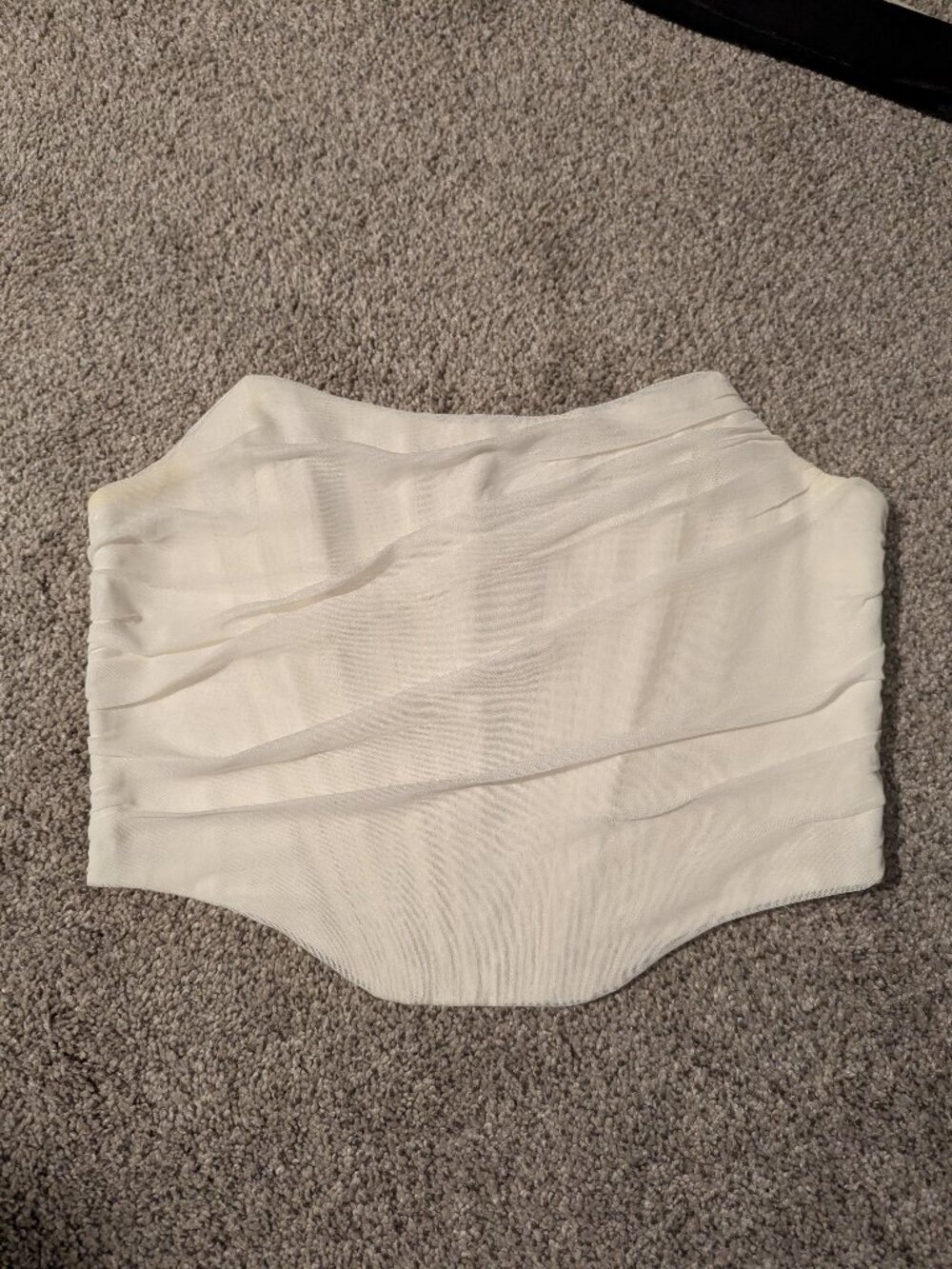 White Mesh Corset Top